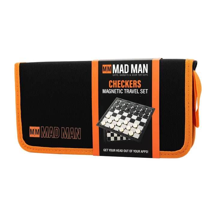 Mad Man: Magnetic Game Travel Set - Checkers -