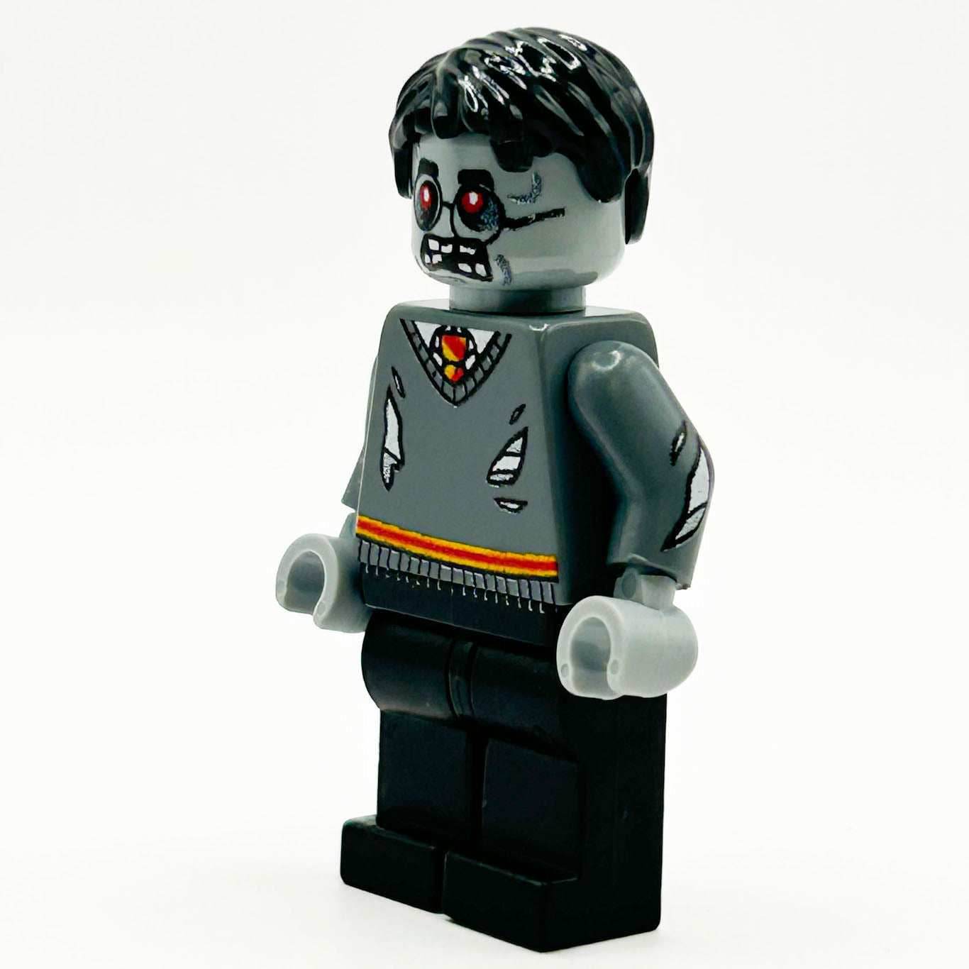 Zombie Harry - B3 Customs Minifig made using LEGO parts -