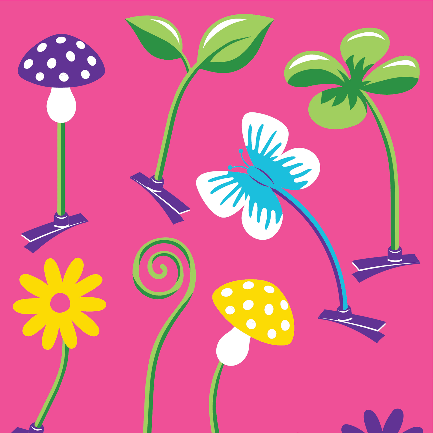 Trippy Clippies Crew Socks -