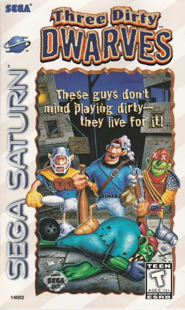 Three Dirty Dwarves (Sega Saturn) - Game Manual Only