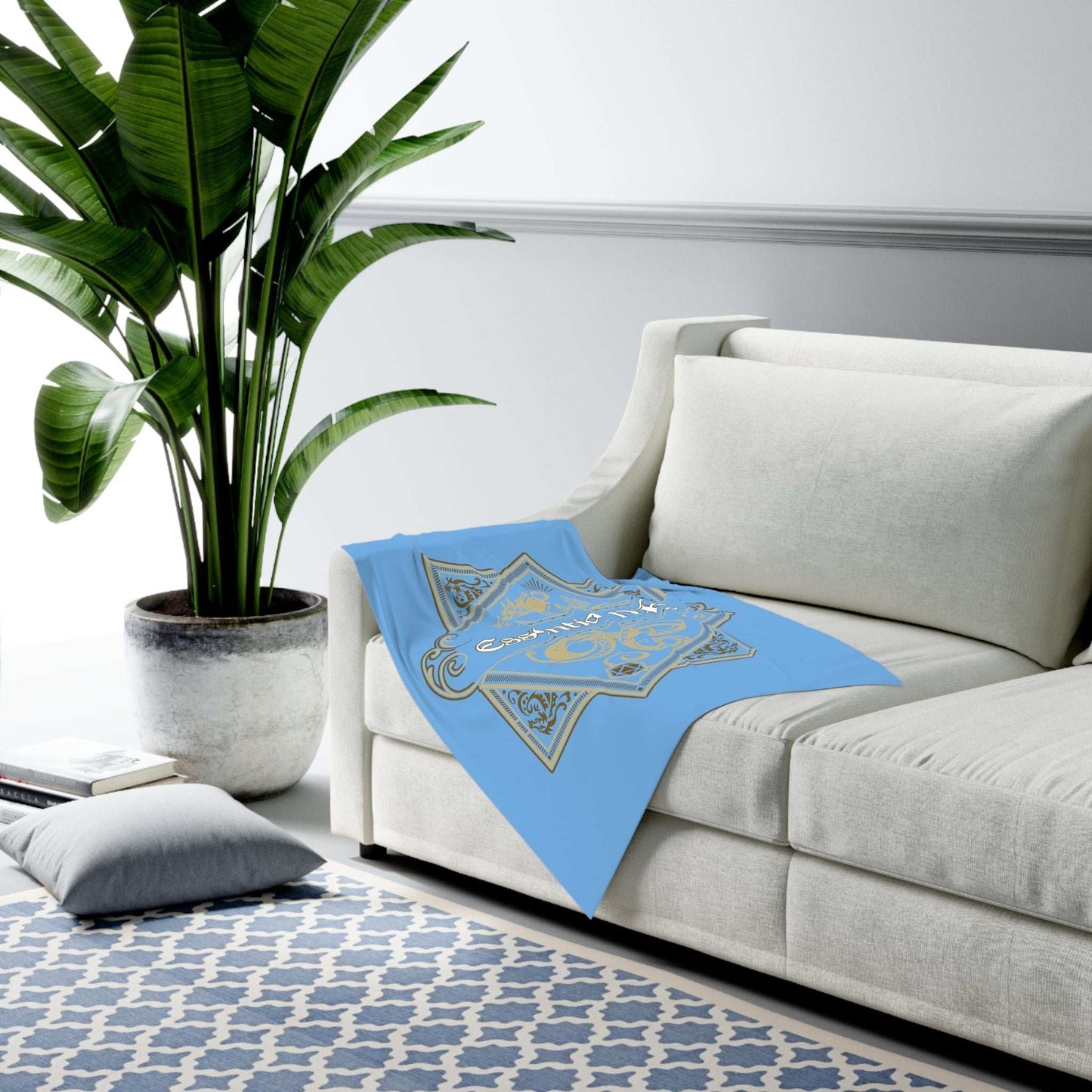 Blue Essential NPC Baby Swaddle Blanket -