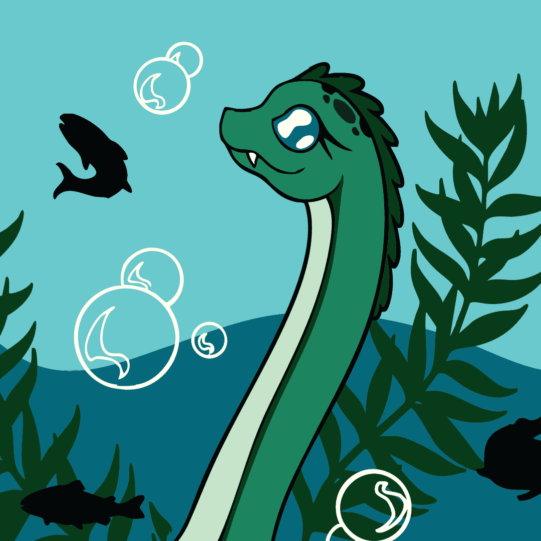 Cute Nessie Crew Socks -