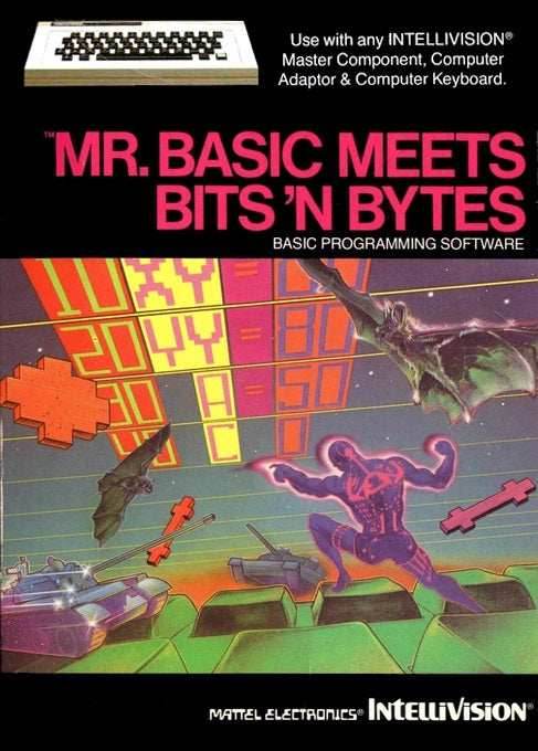 Mr. Basic Meets Bits 'N Bytes (Intellivision) - Game Manual Only