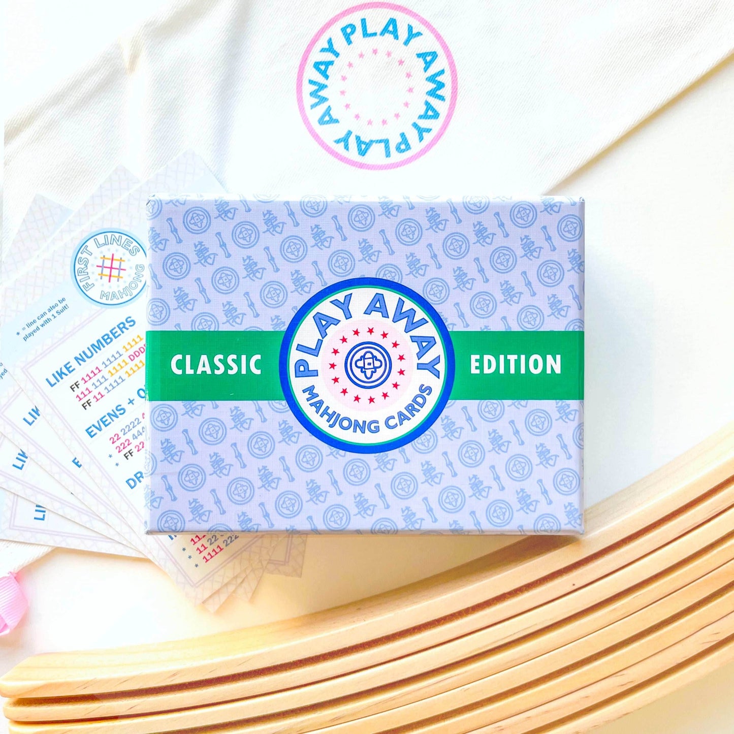 Play Away Mahjong Cards: Classic Edition - Deck + Racks + Rack Bag + First Lines