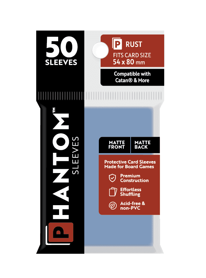 Phantom Sleeves: Rust Size (54mm x 80mm) 50 ct - Matte Front / Matte Back