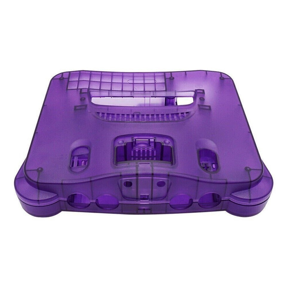N64 Full Replacement Console Shell Housing Translucent Purple Nintendo 64