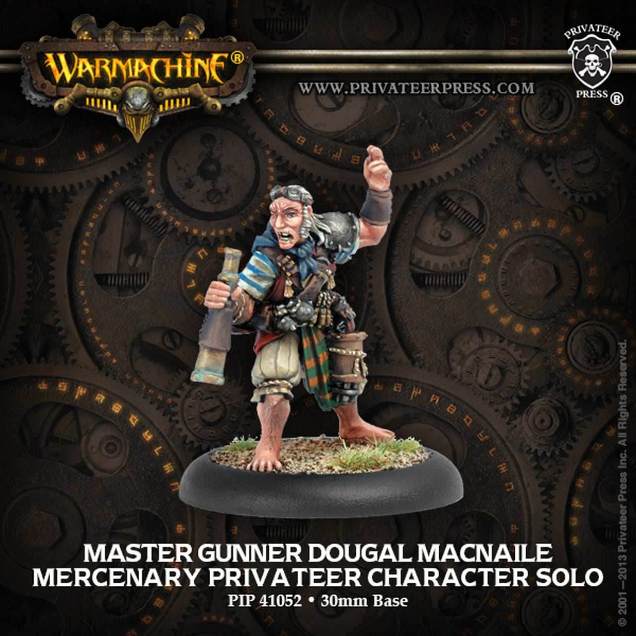 Warmachine: Mercenaries Master Gunner Dougal Macnaile -
