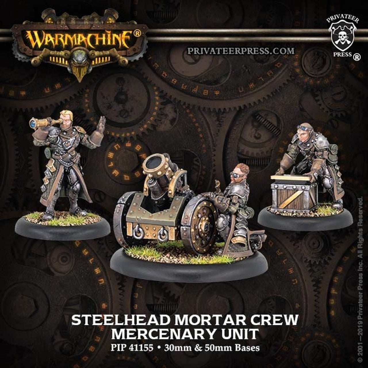 Warmachine: Mercenaries Steelhead Mortar Crew -