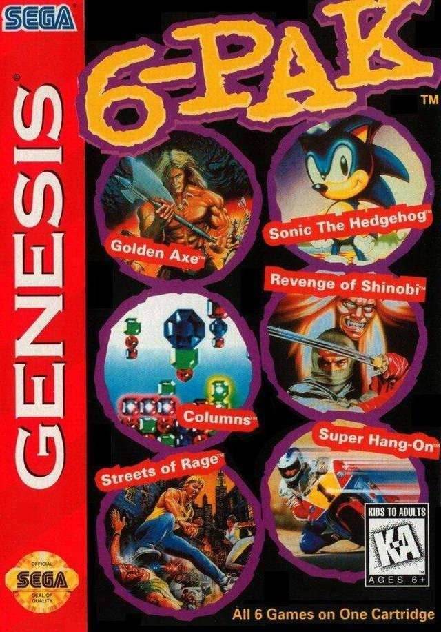 Genesis 6-Pak (Sega Genesis) - Game Manual Only
