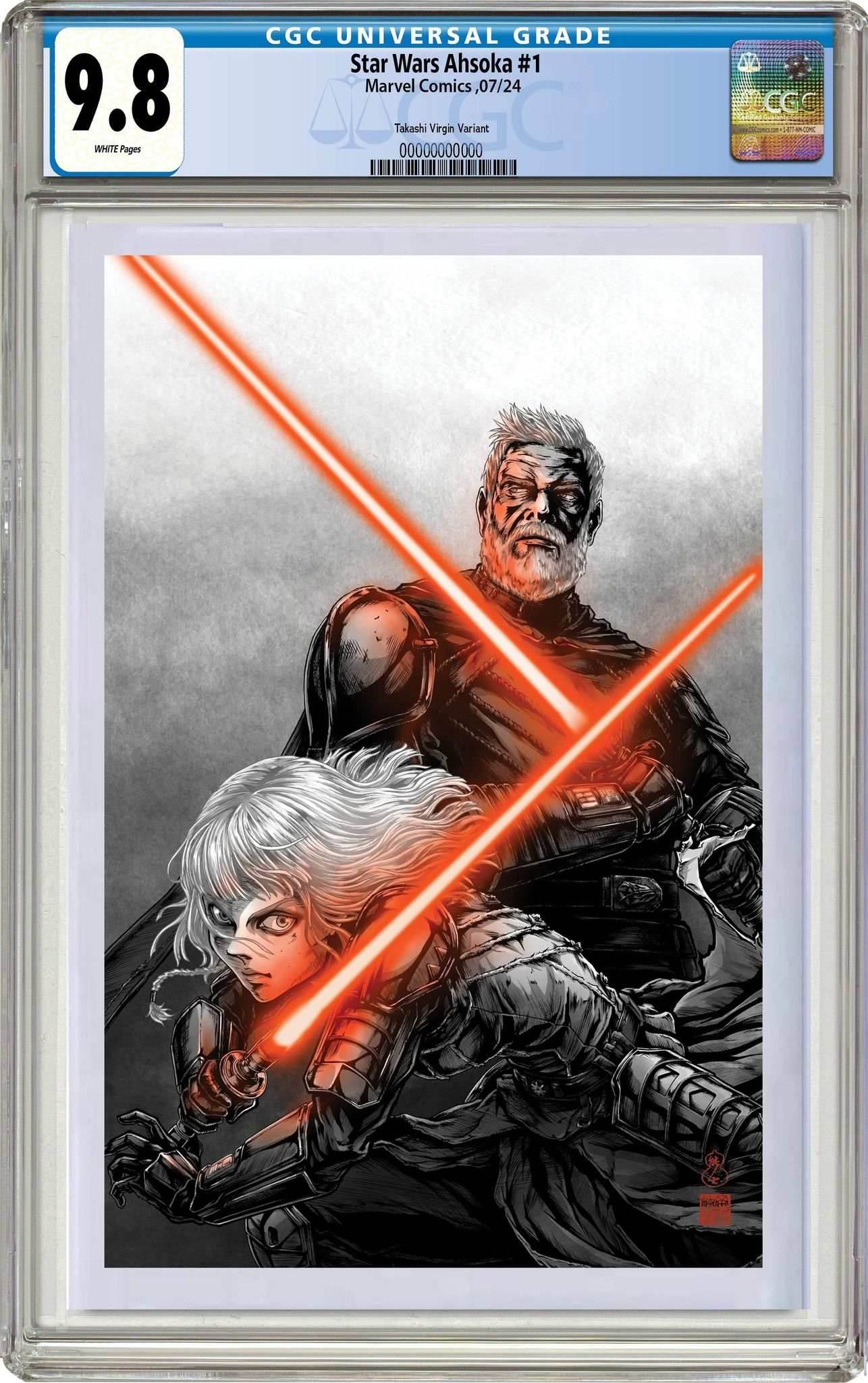 STAR WARS AHSOKA #1 | TAKASHI OKAZAKI LIMITED EDITION - Virgin CGC 9.8