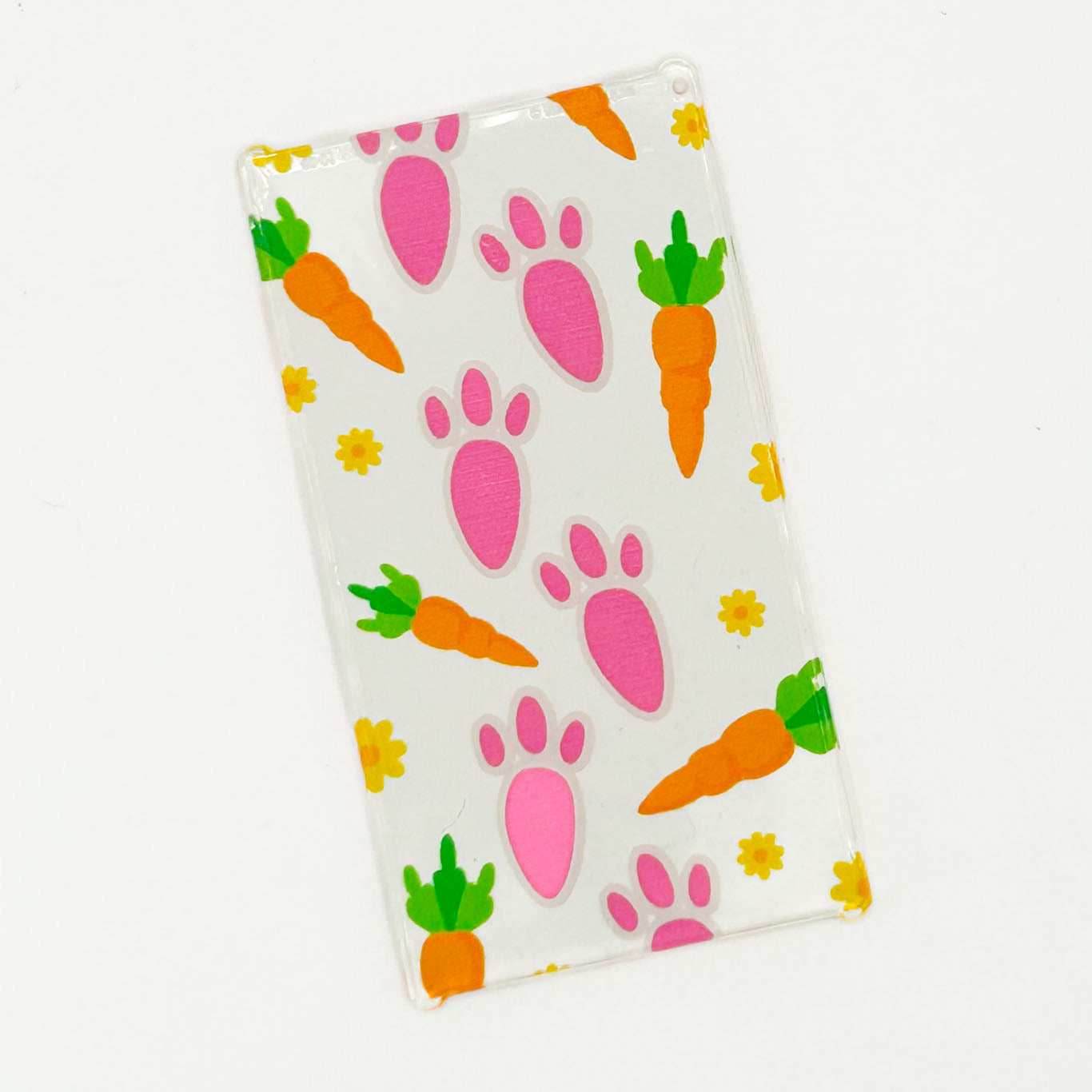 Easter Carrots 4x6 Glass Window made using LEGO part - B3 Customs -