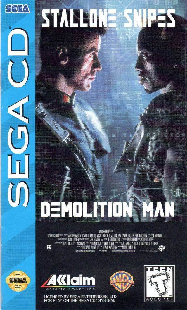 Demolition Man (Sega CD) - Game Manual Only