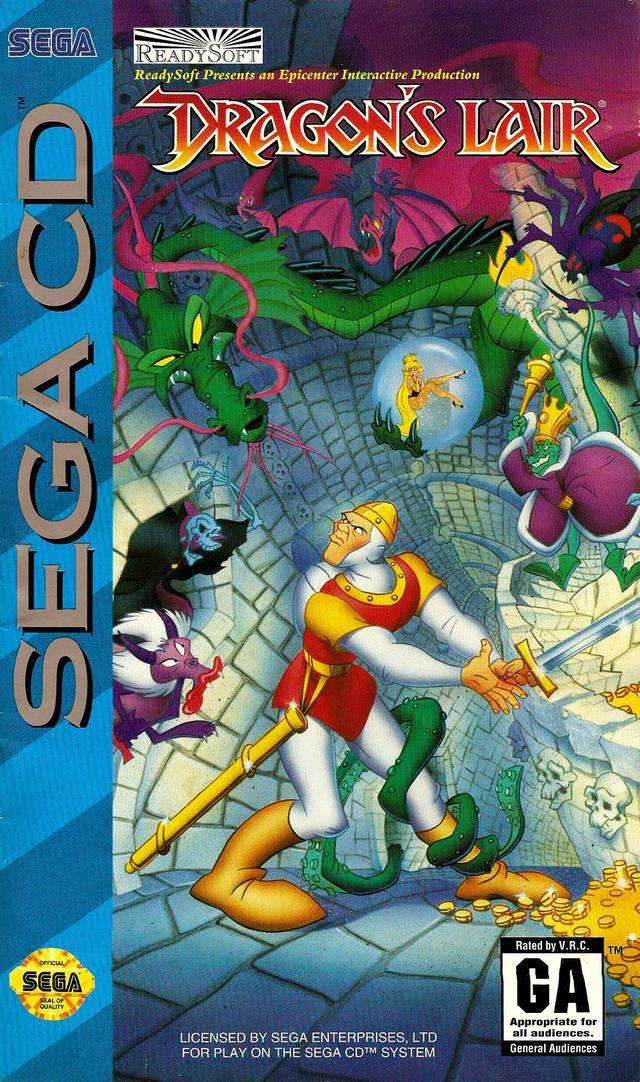 Dragon's Lair (Sega CD) - Game Manual Only