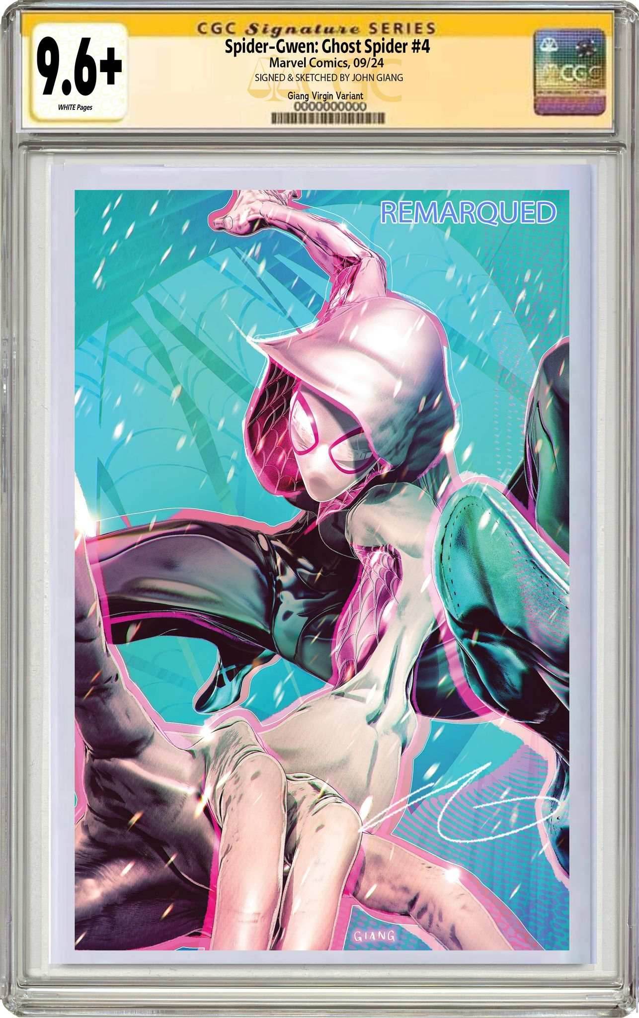 Spider-Gwen Ghost Spider #4 | John Giang Exclusive Variant - Virgin CGC SS + Remarqued 9.6+