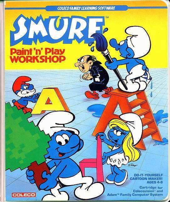 Smurf: Paint 'n' Play Workshop (Colecovision) - Game Manual Only