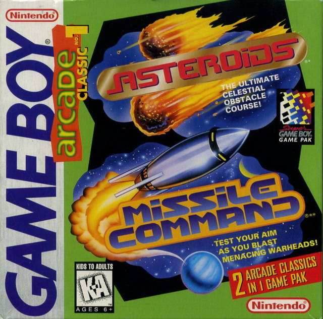 Arcade Classic No. 1: Asteroids / Missile Command (Gameboy) - Game Manual Only