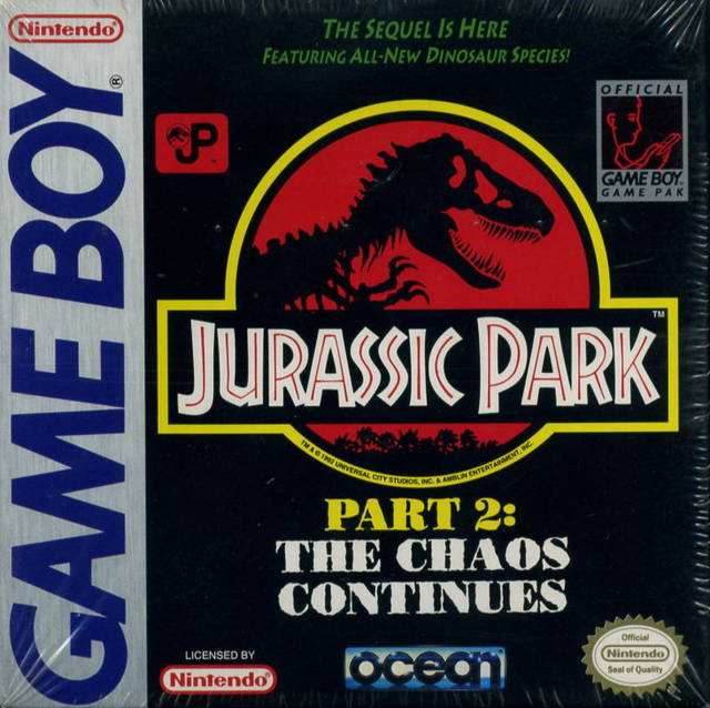 Jurassic Park 2: The Chaos Continues (Gameboy) - Game Manual Only