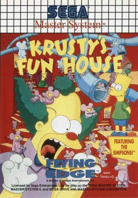 Krusty's Fun House (Sega Master System) - Game Manual Only