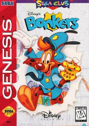 Disney's Bonkers (Sega Genesis) - Game Manual Only