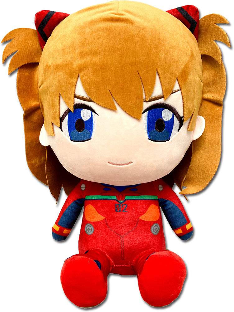 EVANGELION NEW MOVIE - ASUKA PLUG SUIT SITTING PLUSH -