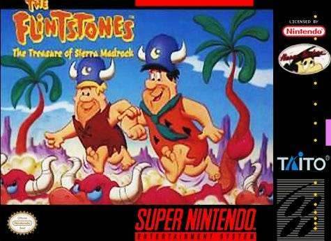 The Flintstones Treasure of the Sierra Madrock (Super Nintendo) - Game Manual Only
