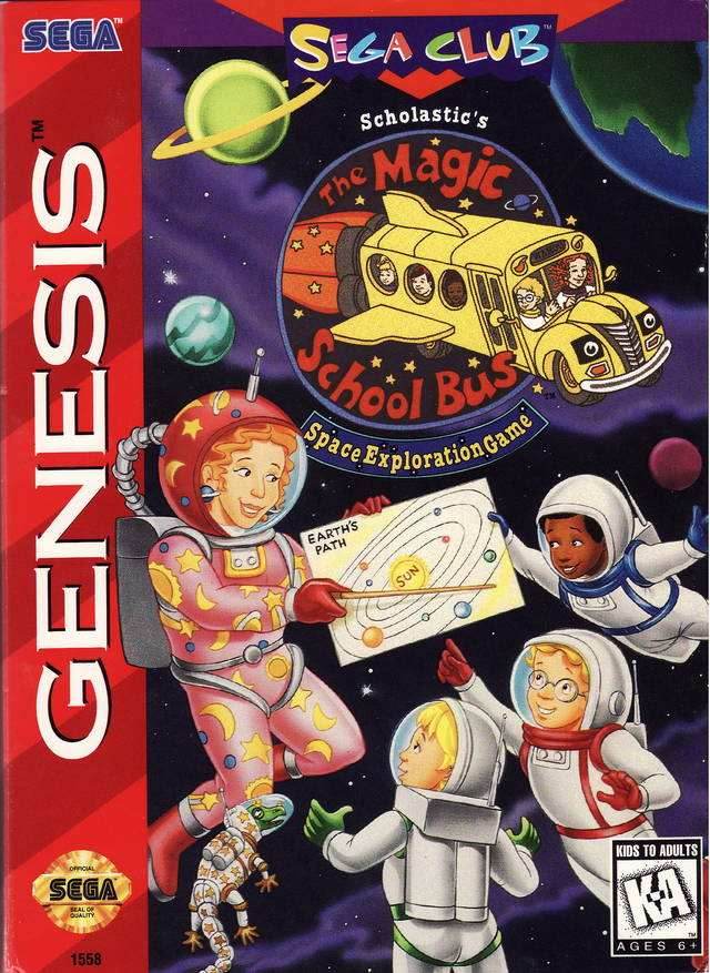 Scholastic's The Magic School Bus: Space Exploration Game (Sega Genesis) - Game Manual Only