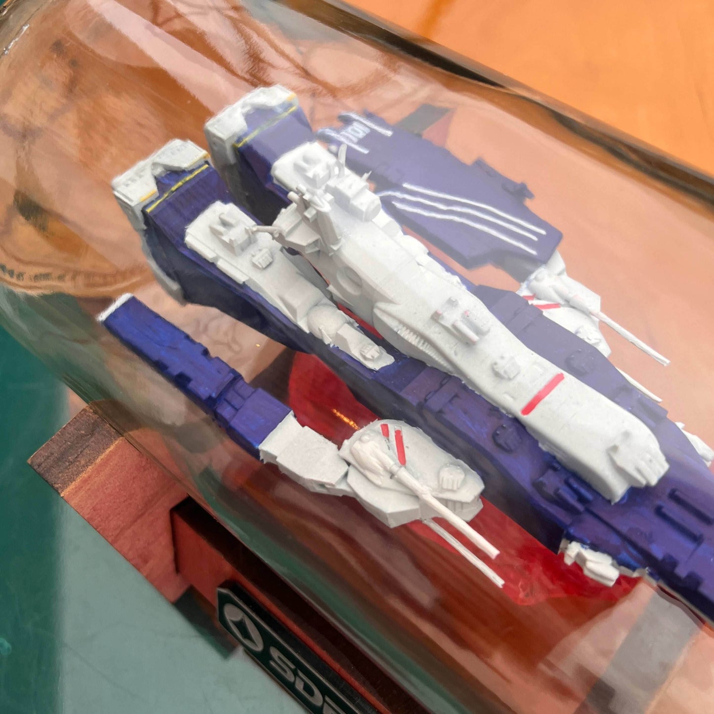 Macross Robotech SDF-1 in a Bottle - With Stand