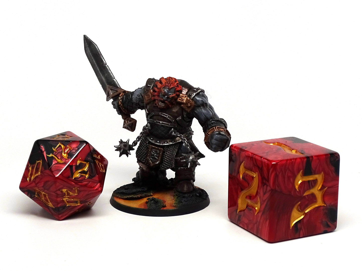 48mm Dice of the Giants - Fire Giant D20 -