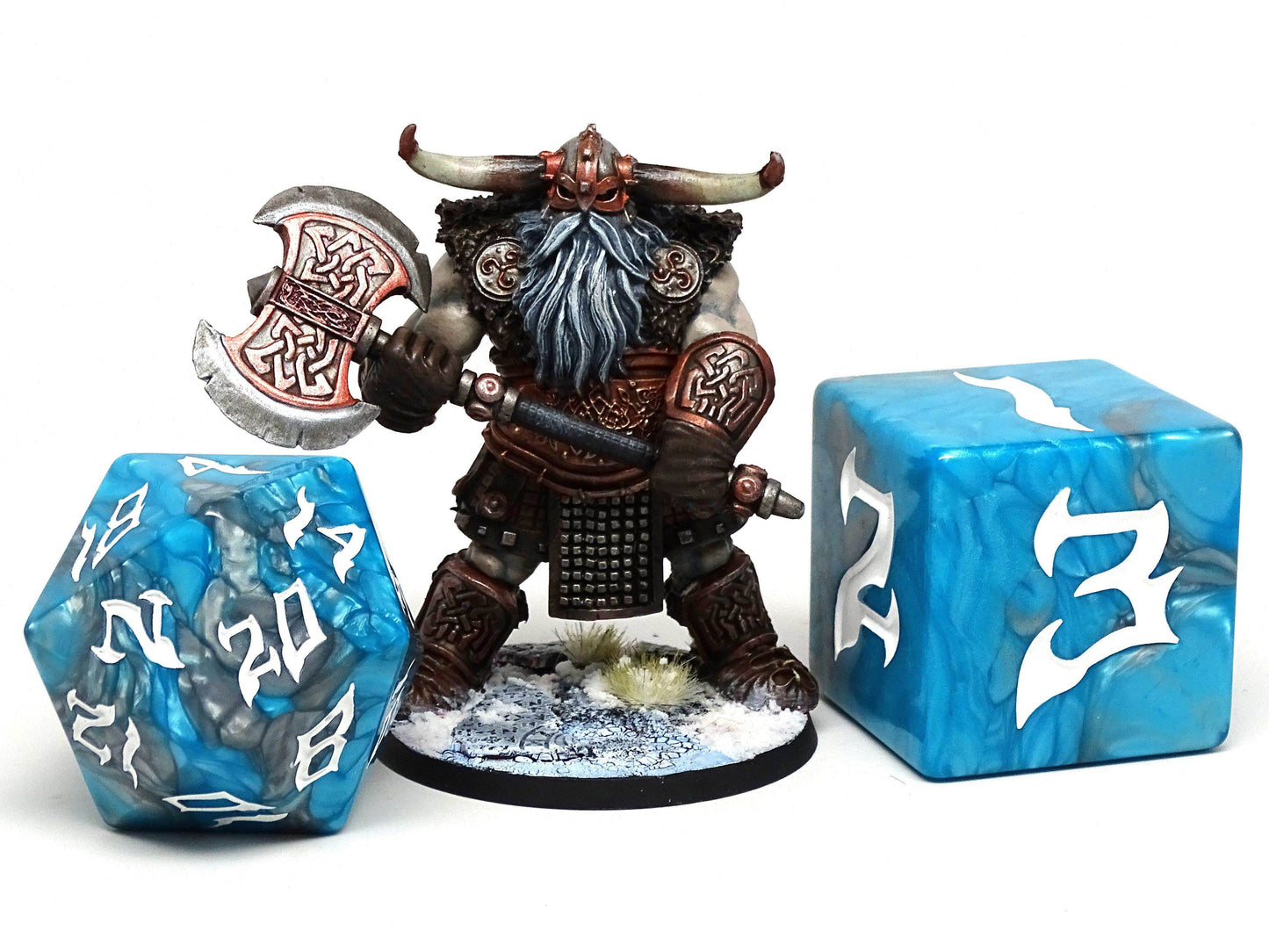 48mm Dice of the Giants - Frost Giant D20 -