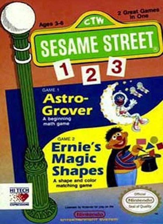 Sesame Street 123 (Nintendo NES) - Game Manual Only