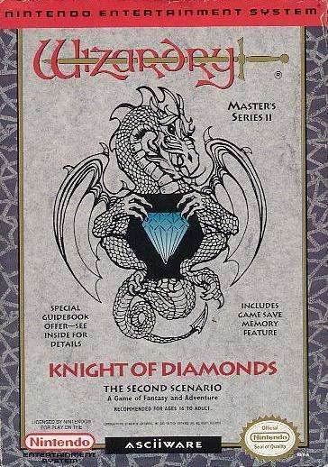 Wizardry: Knight of Diamonds - The Second Scenario (Nintendo NES) - Game Manual Only