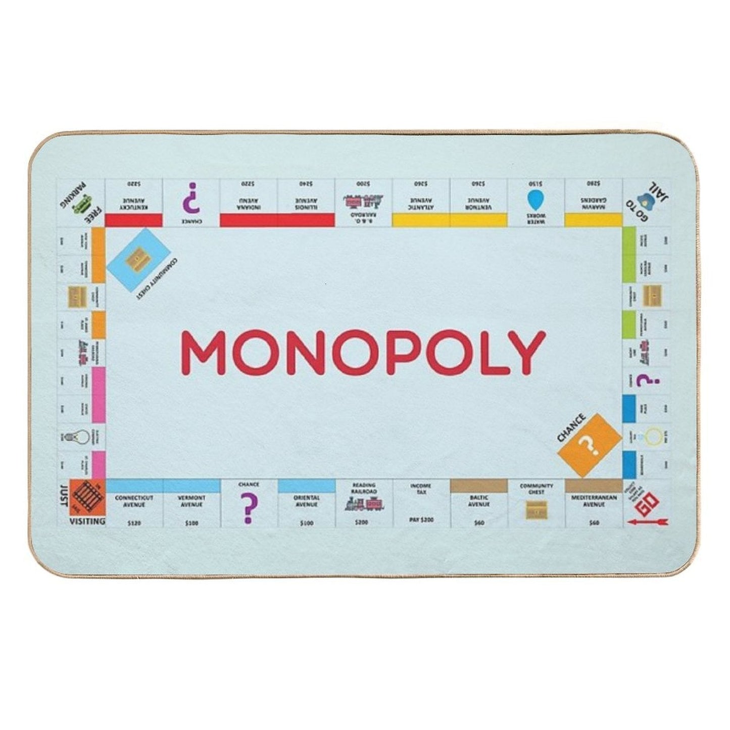 Monopoly Long-Lasting Bath Mat