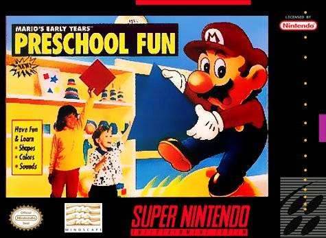 Mario's Early Years Preschool Fun (Super Nintendo) - Game Manual Only