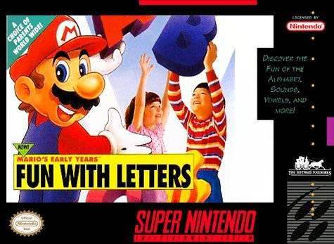 Mario's Early Years Fun with Letters (Super Nintendo) - Game Manual Only