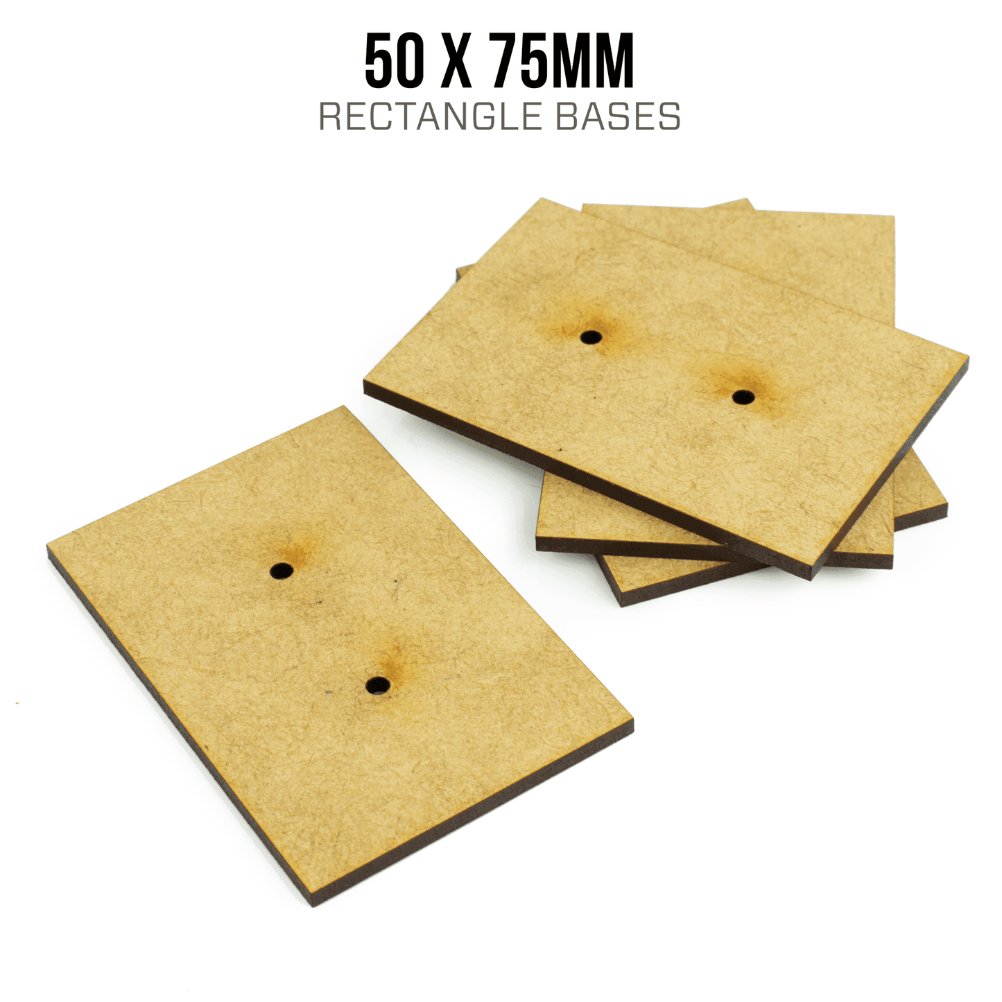 50 x 75mm Rectangle Bases - Blank