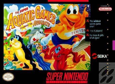 Super Aquatic Games (Super Nintendo) - Game Manual Only