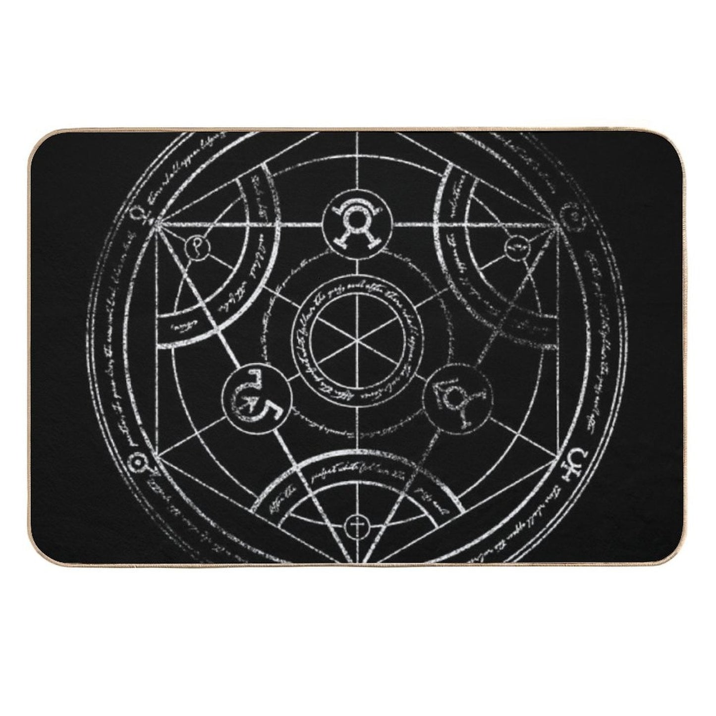 Human Transmutation Circle - Chalk Stain-Proof Bath Mat