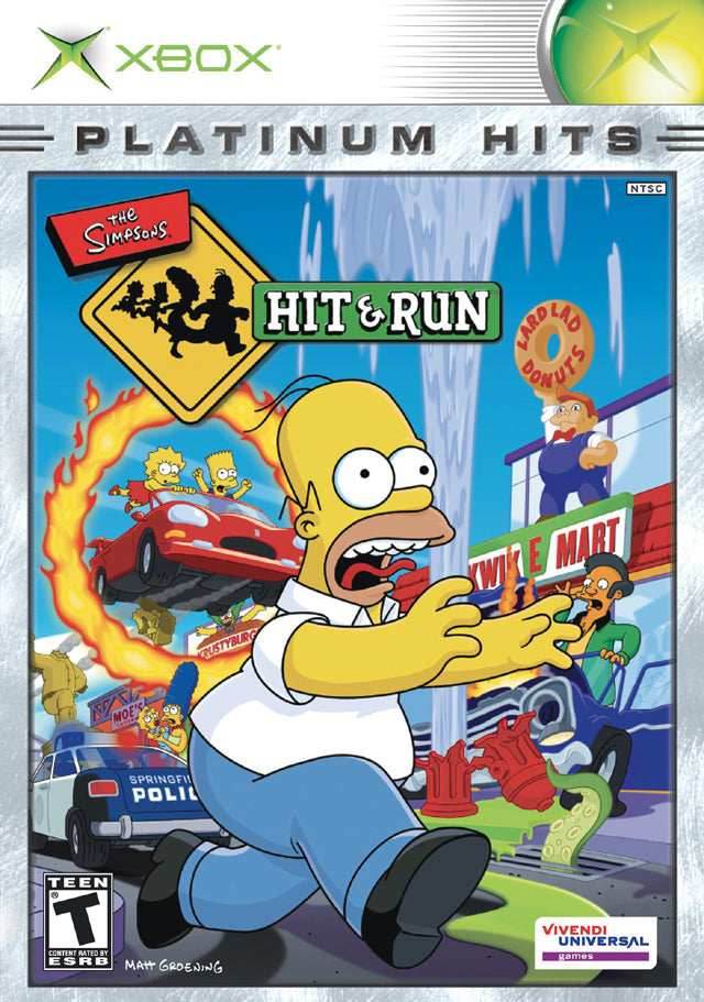 The Simpsons Hit & Run (Platinum Hits) (Xbox) - Game Manual Only