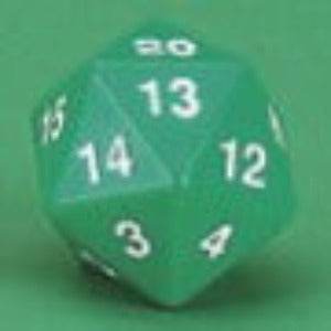 55mm D20 (Green w/ white) Spin-Down Die -