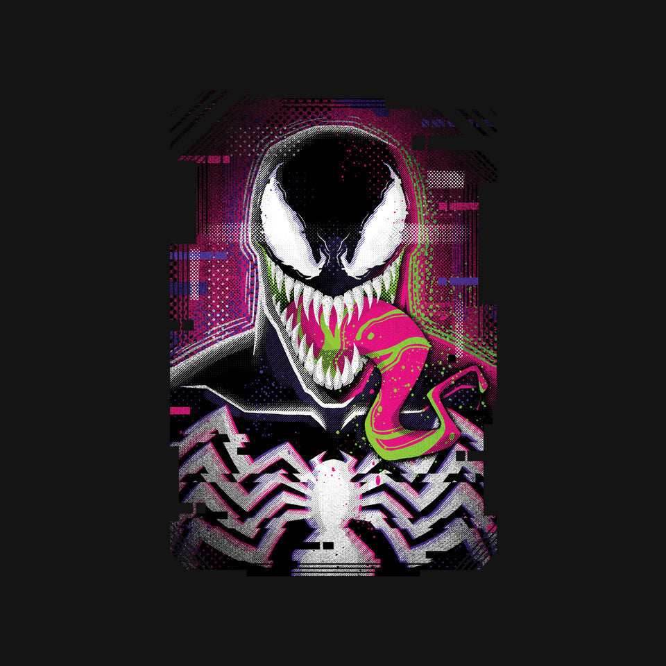 Venom Glitch - None / Red / 13x13