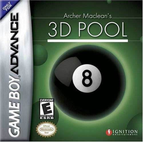 Archer Maclean's 3D Pool (Gameboy Advance) - Game Manual Only