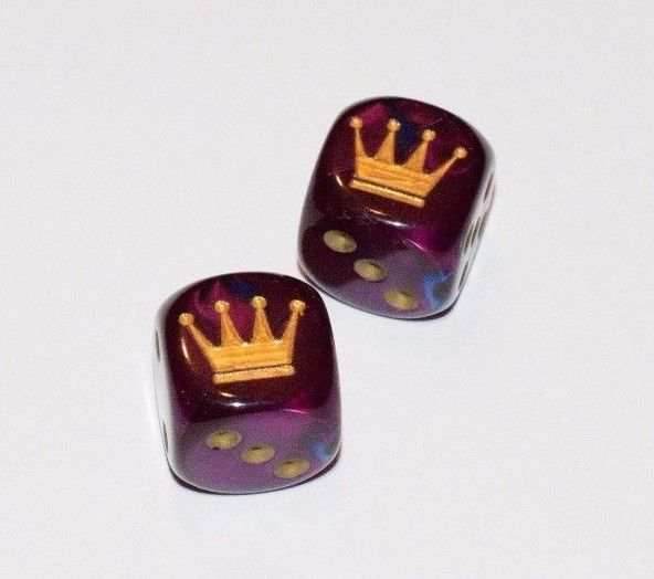 Custom Crown Gemini Blue-Purple Chessex Magic Rare Royal Regal by BrycesDice -