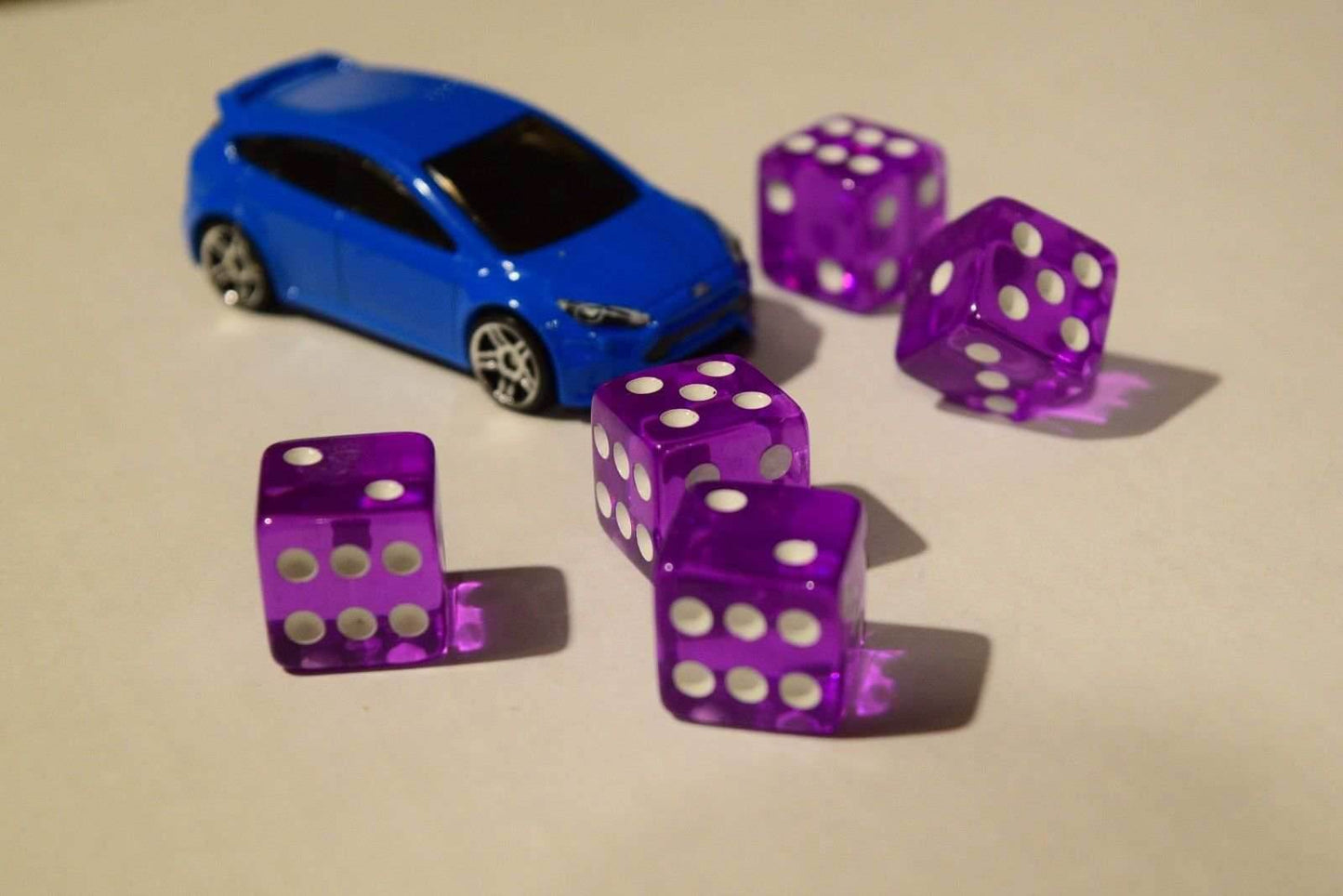 NEW 10 Transparent Purple RPG Bunco Gaming Dice Set 16mm D6 Great Quality Yahtze -