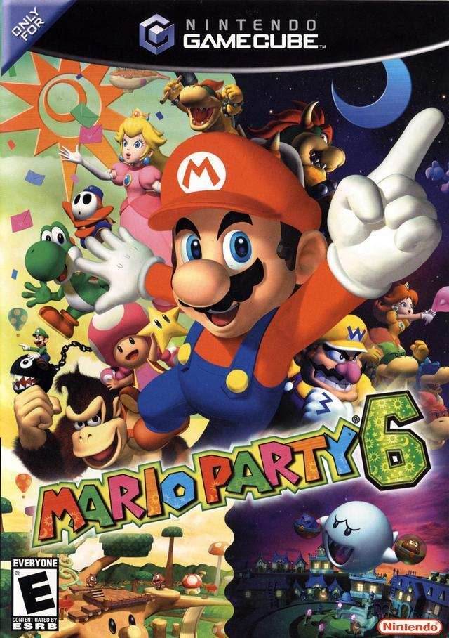 Mario Party 6 w/ Microphone (Gamecube) - Game Manual Only