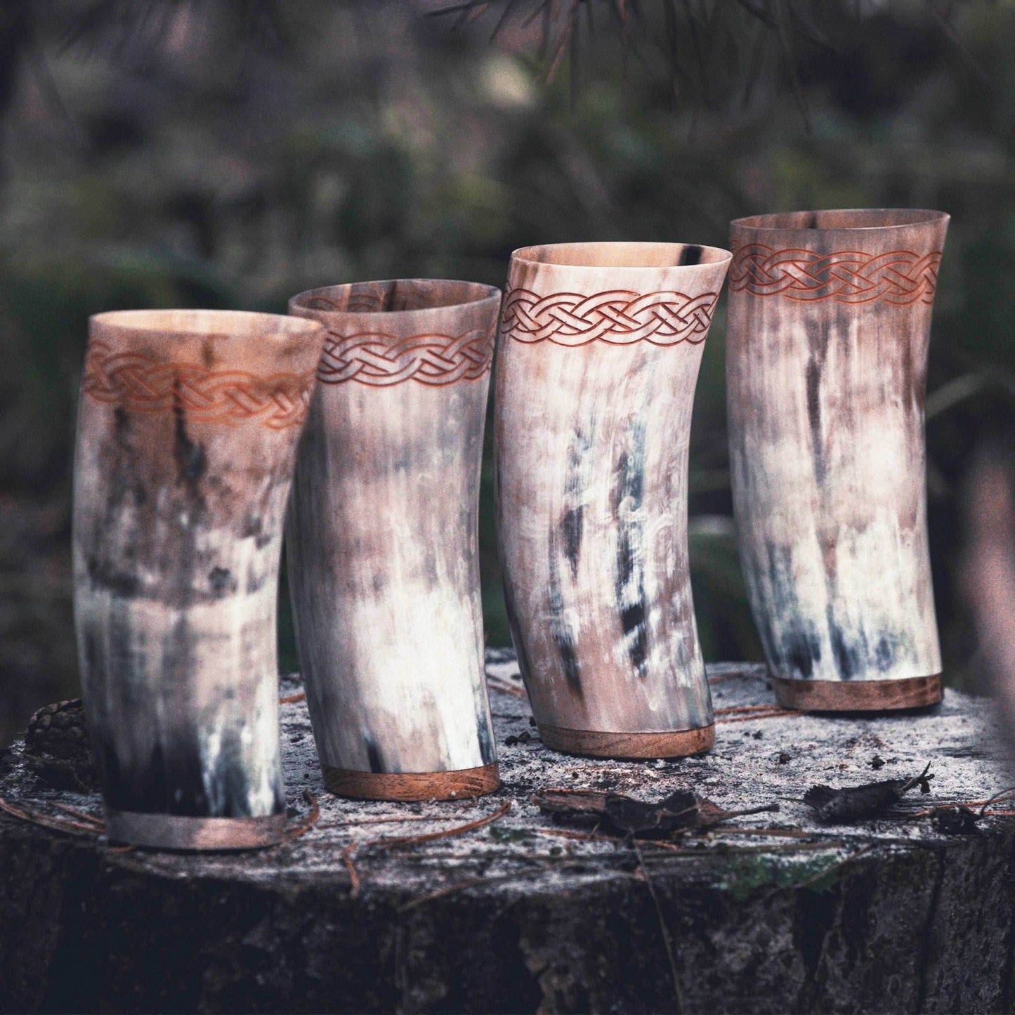 Horn Cups Set (4) - Classic Set