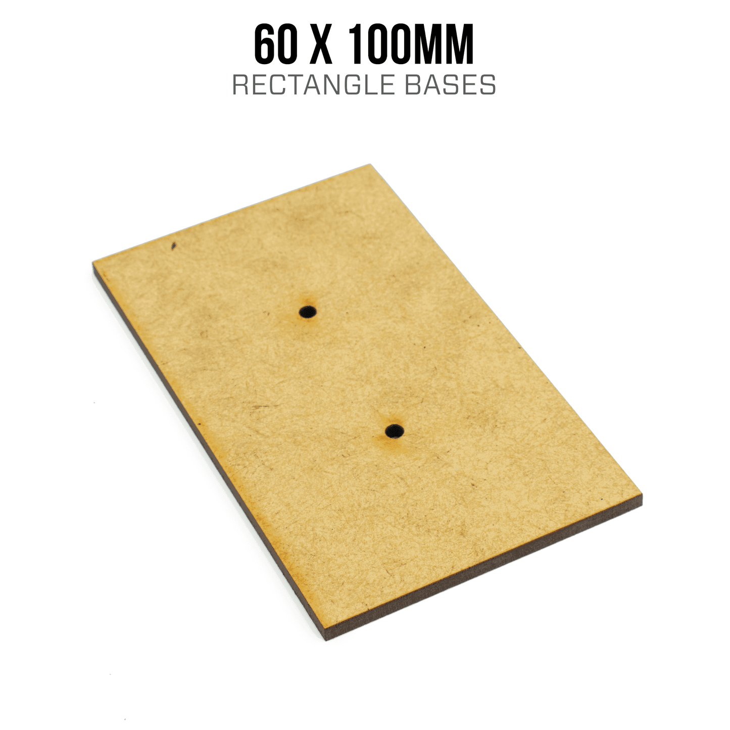60 x 100mm Rectangle Bases - Blank