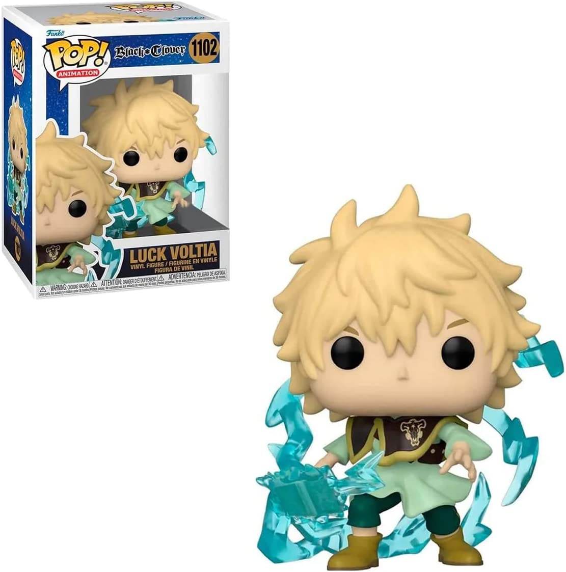 Funko Pop 1102 Black Clover Luck Voltia AAA Anime Exclusive Figure -
