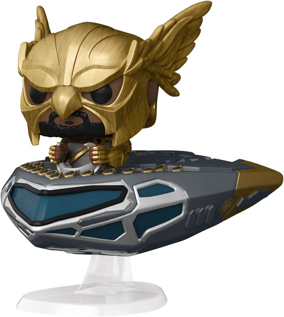 Funko Pop! Rides Super Deluxe: Black Adam - Hawkcruser with Hawkman Vinyl Figure -