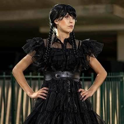 Wednesday Spooky Family Deluxe Wig -