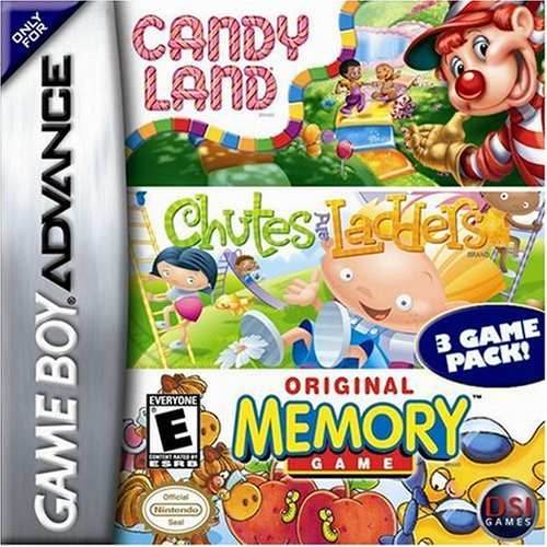 CandyLand / Chutes & Ladders / Original Memory Game (Gameboy Advance) - Game Manual Only